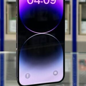 Smartphone with Purple and Black Display